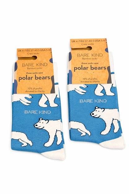 Bare Kind Bamboo Socks – Polar Bear Design